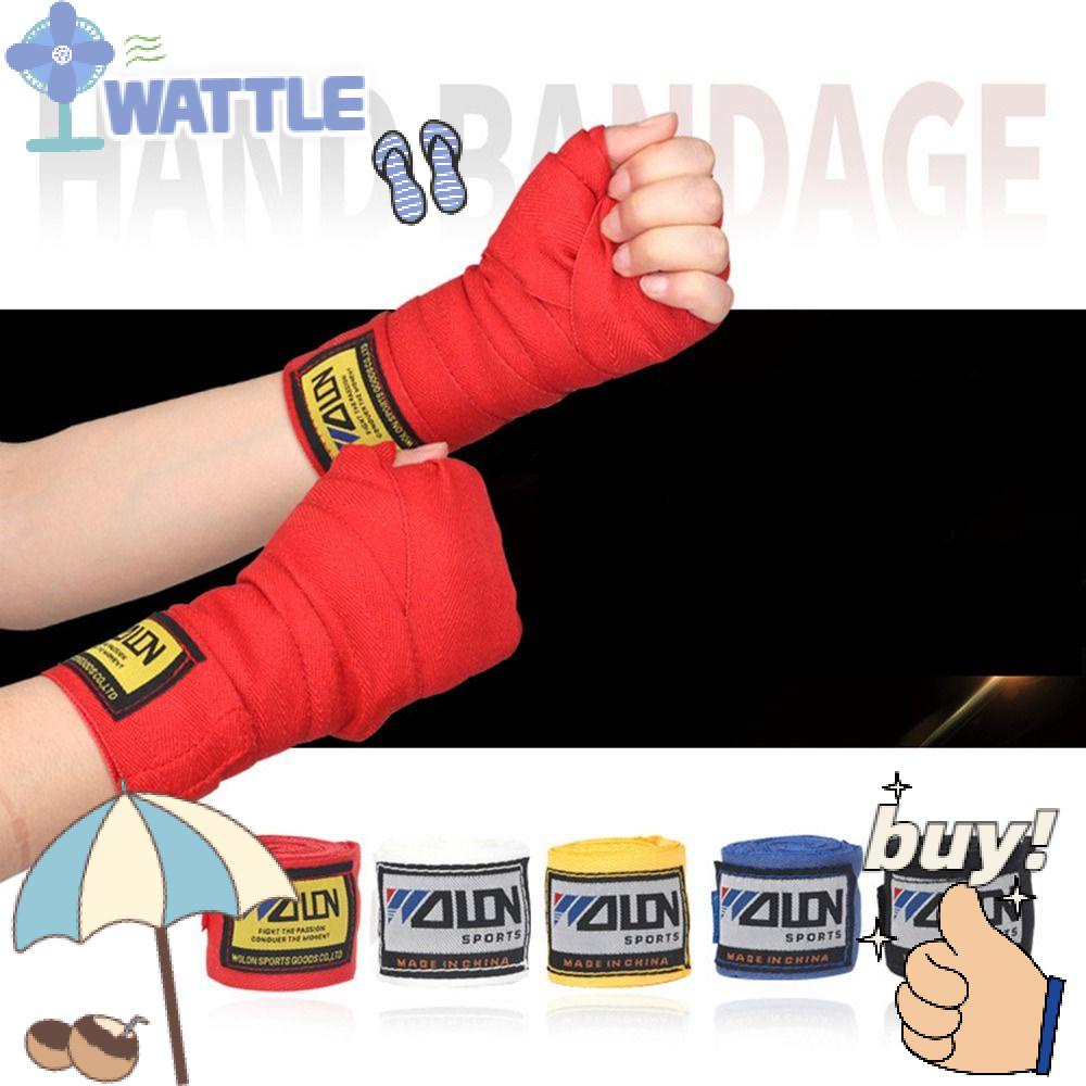 WTTLE Bộ 2 Cuộn Băng Quấn Cổ Tay Tập Boxing MMA Sanda