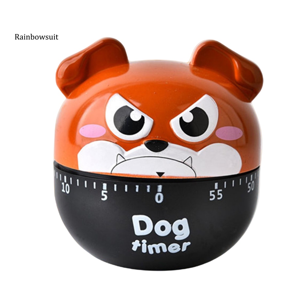 Đồng Hồ Hẹn Giờ Cơ Khí Không Cần Pin 60 Phút Hình Chú Chó Hoạt Hình Cho Nhà Bếp