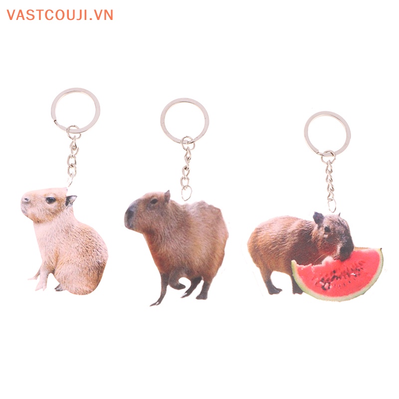 Móc Khóa Acrylic Hình Capybaras Hoạt Hình Dễ Thương