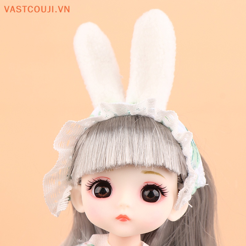 Đầm Công Chúa VASTJI 16CM In Họa Tiết Hoạt Hình Dễ Thương Thời Trang Xinh Xắn Cho Búp Bê Bé Gái