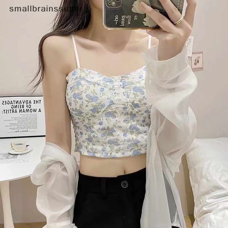 Áo Hai Dây Mỏng Họa Tiết Hoa Thời Trang Mùa Hè Quyến Rũ Cho Nữ