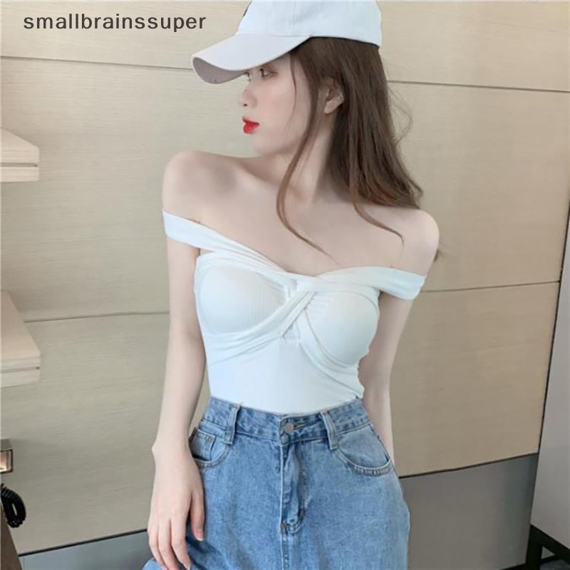 Áo Hai Dây Dệt Kim Màu Trơn Thời Trang Mùa Hè Quyến Rũ Cho Nữ