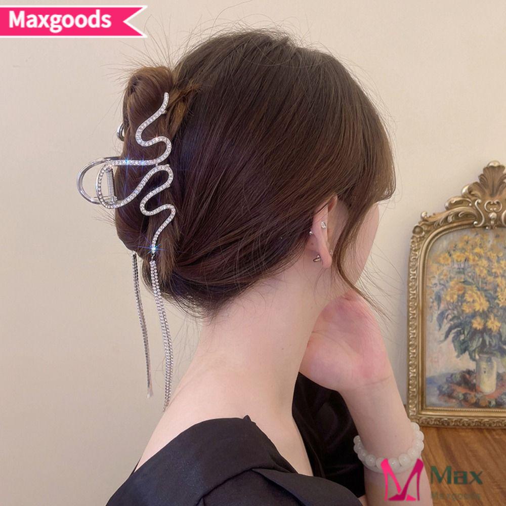 MAXG Kẹp Tóc Kim Loại Phong Cách Vintage Cho Nữ