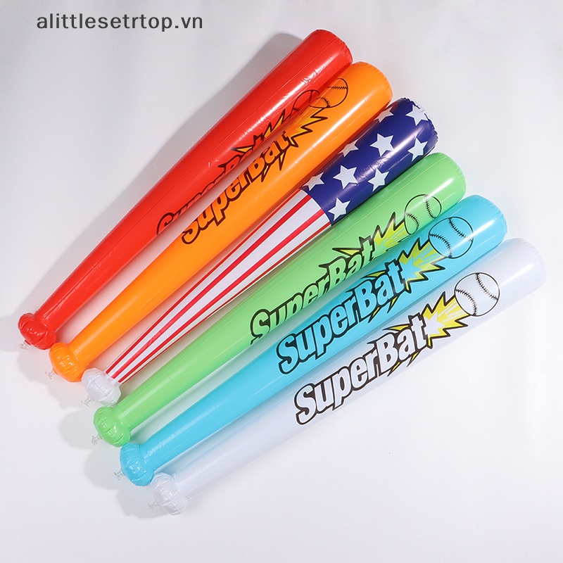 Alittlesetrtop 1pc 80-85cm cờ mỹ bóng bay bơm hơi gậy bóng chày bơm hơi pvc.