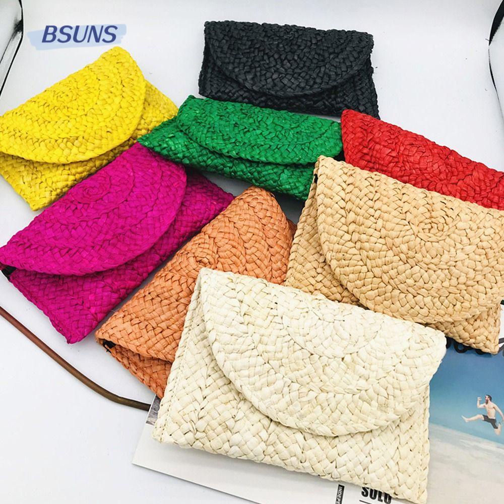 BSUNS Túi Xách Đeo Vai Đan Len Cỡ Lớn Thời Trang Sành Điệu