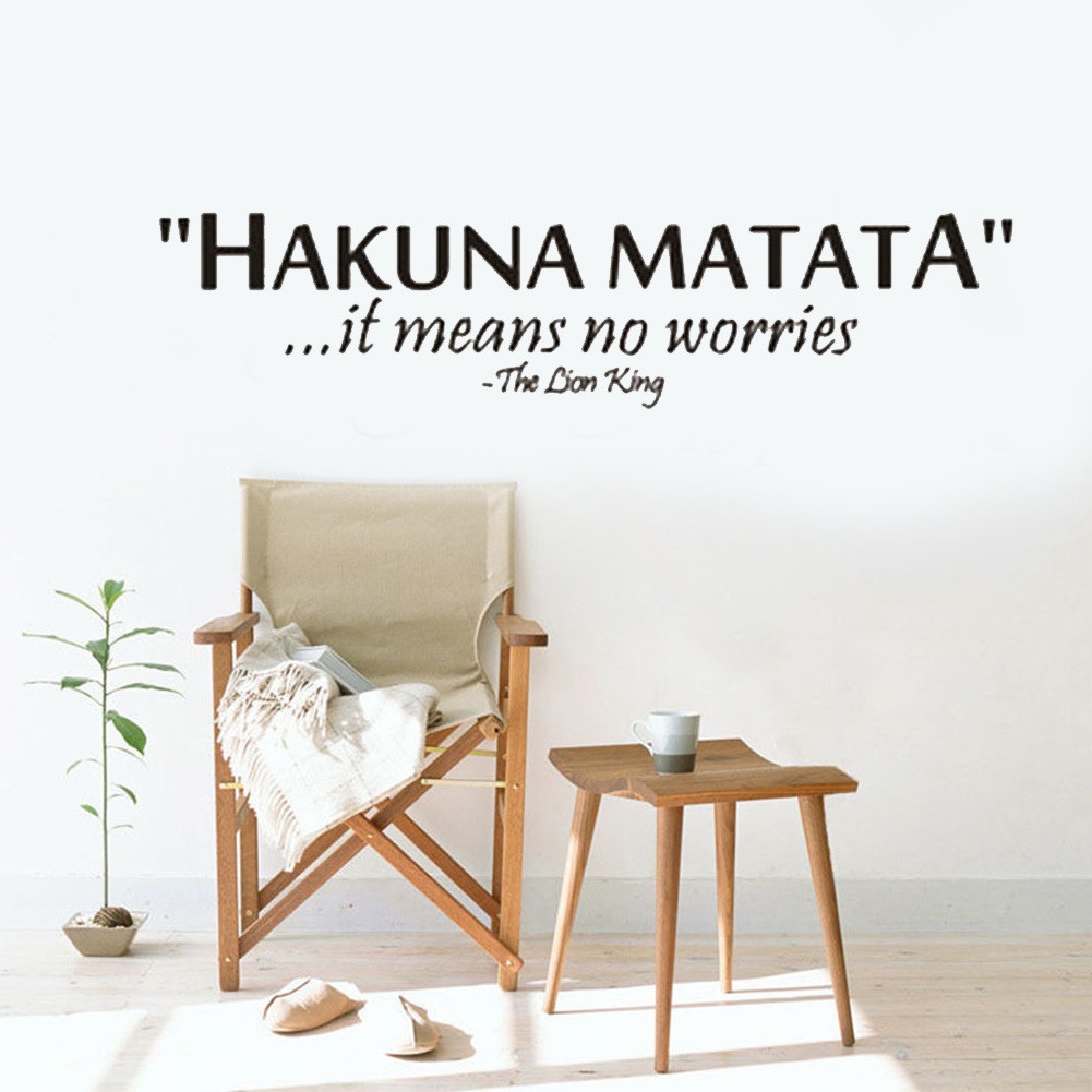 Miếng Dán Trang Trí Tường Bằng PVC Chống Thấm Nước In Chữ Tiếng Anh Độc Đáo