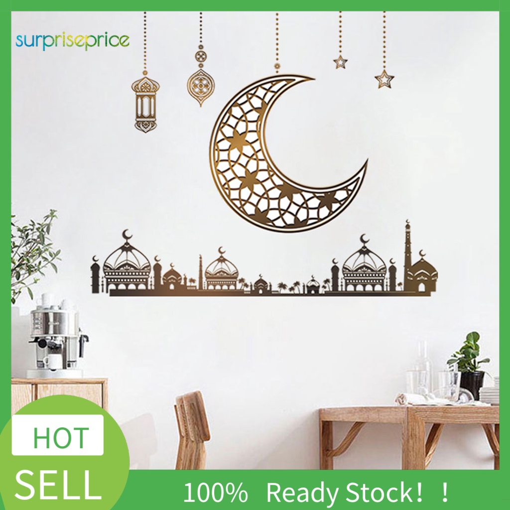 Bộ 2 Miếng Dán Tường Bằng PVC Chống Nước Không Cần Khoan Thân Thiện Với Môi Trường Trang Trí Phòng Ngủ