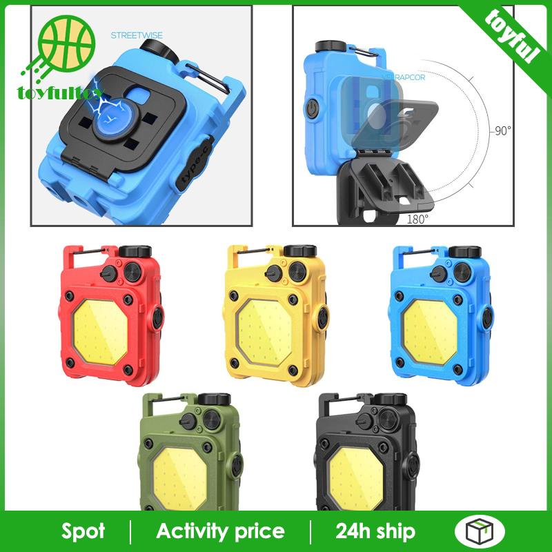 Đèn LED COB Mini Đa Năng Có Móc Khóa Tiện Dụng Cho Gia Đình