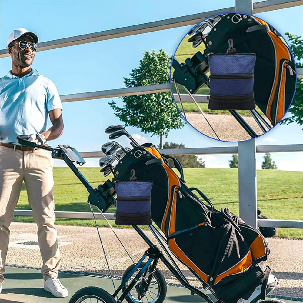 SHOUKEY Túi Đựng Phụ Kiện Chơi Golf Chất Lượng Cao Siêu Bền Kèm Móc Và Túi Đựng
