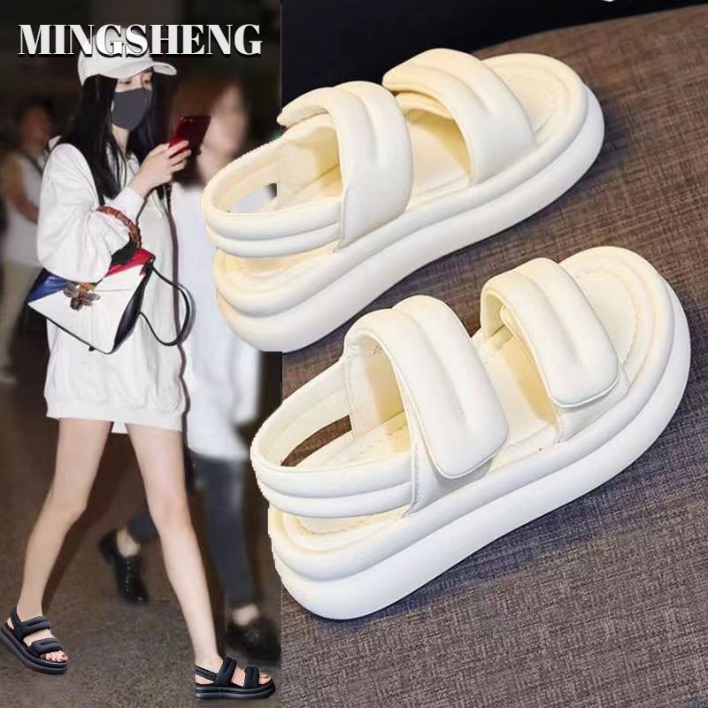 Sandal Đế Dày Hở Ngón Thiết Kế Mới Thời Trang 2023 Dành Cho Nữ