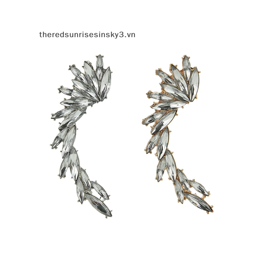 1x Khuyên Kẹp Vành Tai Đính Đá Thời Trang Cho Nữ