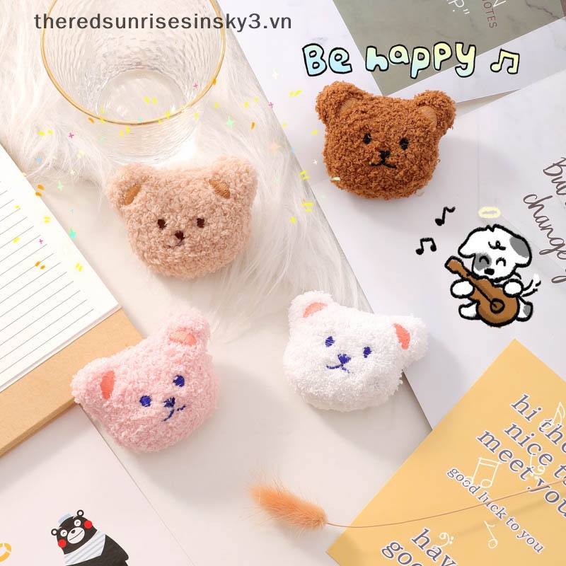 Ghim Cài Áo Hình Chú Gấu Bông Mềm Mại Đáng Yêu