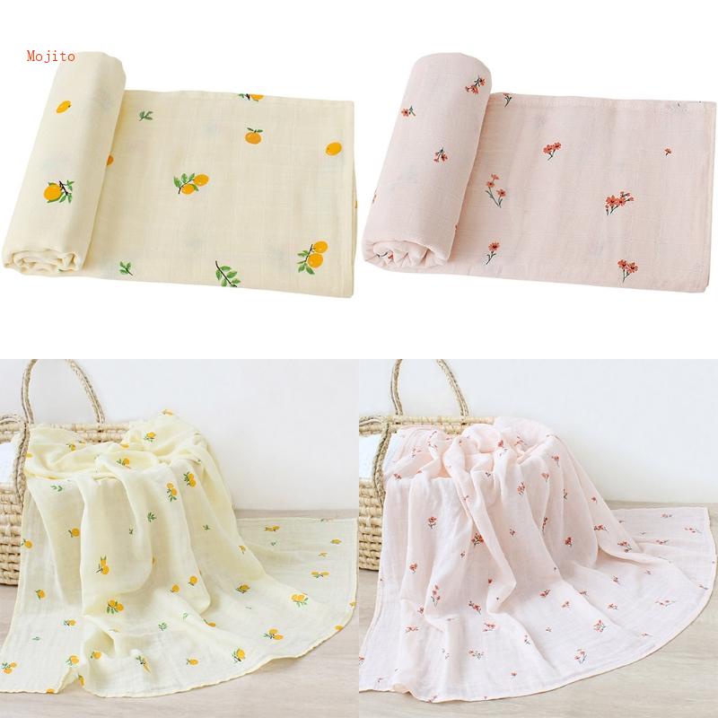 Chăn Quấn Em Bé 2 Lớp 120x120cm In Hình Đáng Yêu