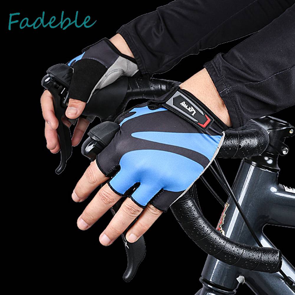 Găng Tay Thể Thao Hở Ngón Mềm Mại Thoáng Khí Lycra