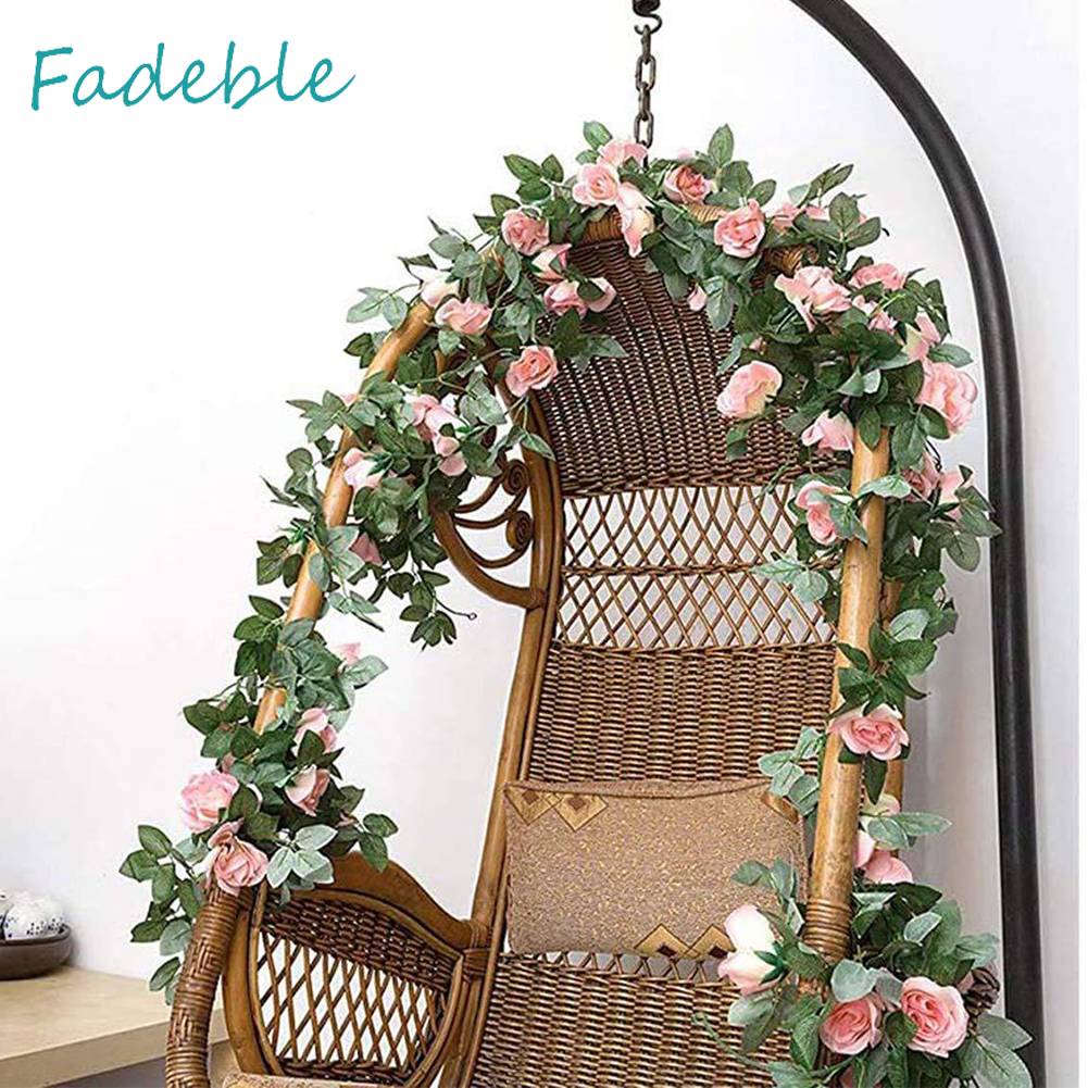 Bộ 2 Bông Hoa Nhân Tạo Bằng Nhựa Gọn Nhẹ Có Thể Điều Chỉnh Dùng Trang Trí Bàn