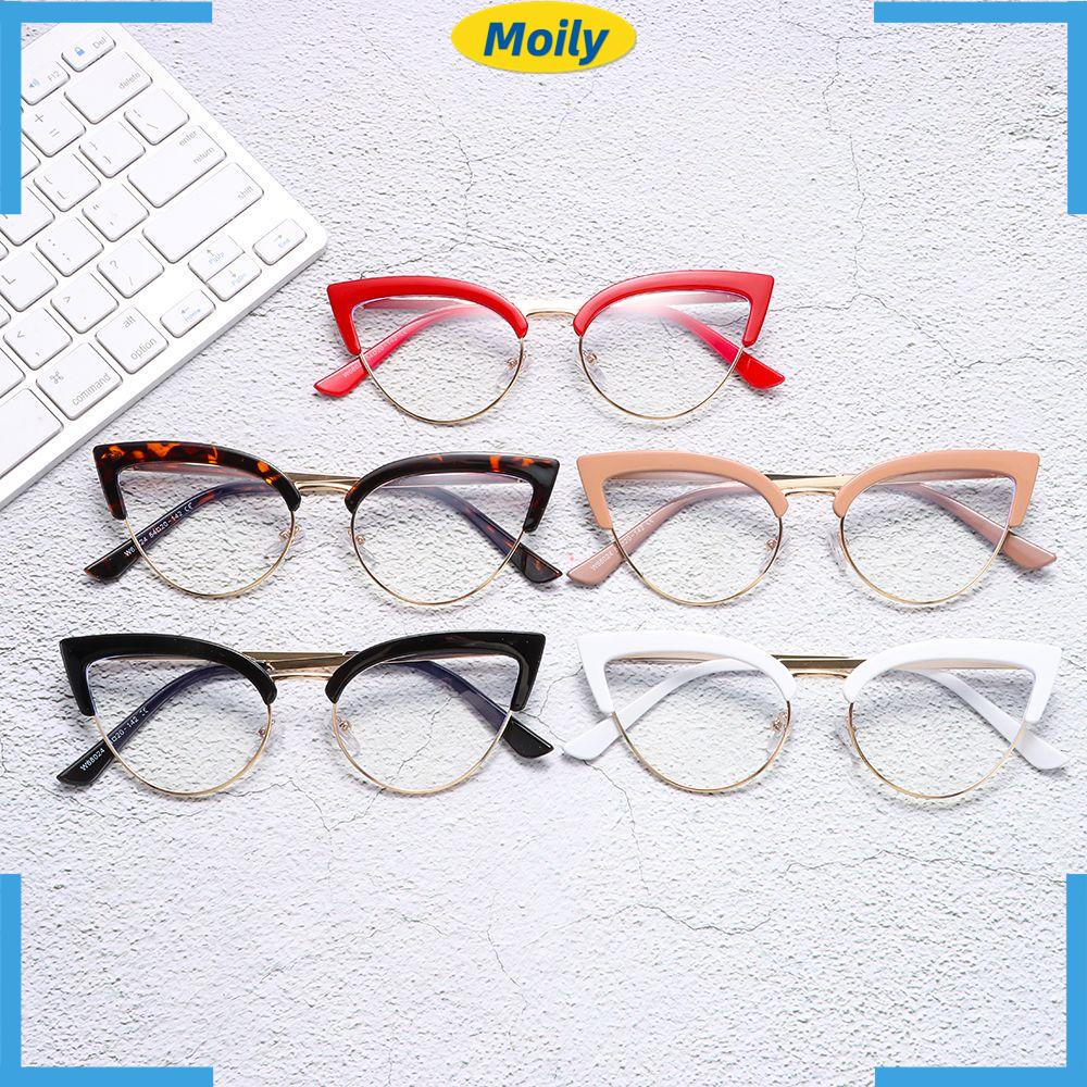 MOILYVN Kính Mát Gọng Kim Loại Chống Ánh Sáng Xanh Cho Nam Nữ