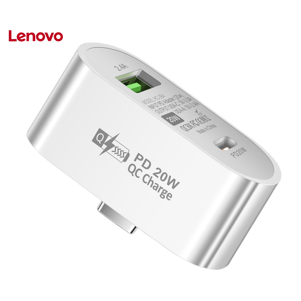 Bộ Chia 2 Cổng Sạc Nhanh PD 20W 5V 3A Type-C Hình Oval Đa Năng Tiện Dụng