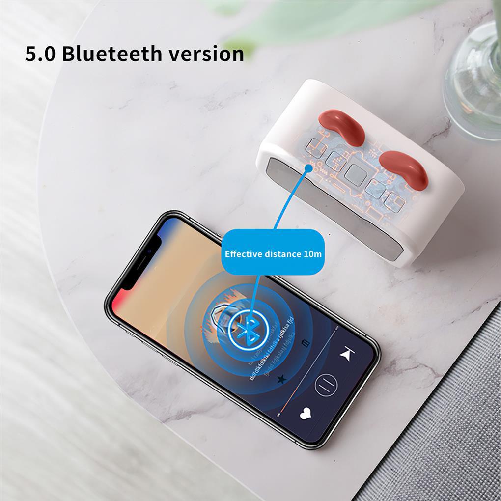 Loa Kỹ Thuật Số Không Dây Kiêm Đồng Hồ Báo Thức FM Radio Hỗ Trợ Thẻ TF Sạc USB Cho Đầu Giường Gia Đình Màu