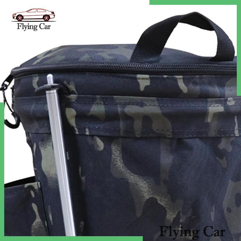 Túi Đựng Rác 20L Có Nắp Khóa Kéo Có Thể Gấp Gọn Tiện Dụng Mang Theo Du Lịch / Cắm Trại