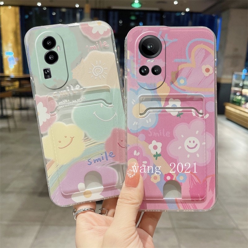 Ốp Điện Thoại TPU Silicon Mềm Có Ngăn Đựng Thẻ Cho OPPO Reno10 Pro + Plus 5G Reno 10 Reno10Pro + OPPO A78 4G 2023