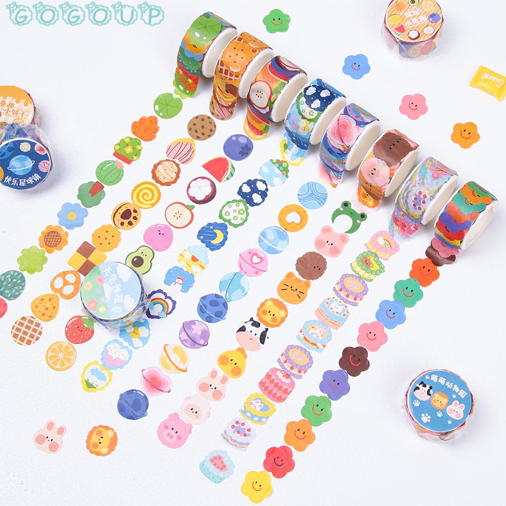 GOGOUP Cuộn Băng Dính Với Họa Tiết Dễ Thương, Đáng Yêu Dùng Trang Trí Scrapbook