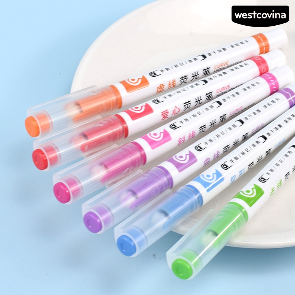 [WSTN]✎Set 6 Bút Kẻ Mắt Dạng Lăn Nhanh Khô Nhiều Màu Sắc