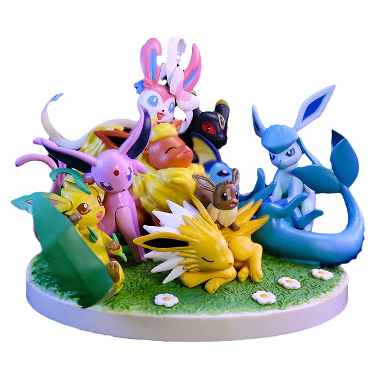 Đồ Chơi Mô Hình Eevee Vaporeon Jolteon Flareon Espeon Umbreon Leafeon Glaceon Sylveon Sylveon SY2 SY2