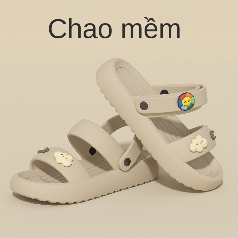 Giày Sandal Đế Dày Chống Trượt Thoáng Khí Dành Cho Nữ