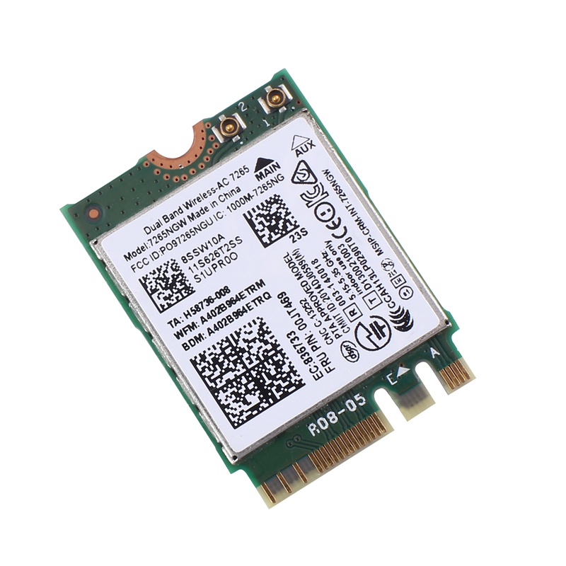 1 Thẻ WiFi AC7265 7265NGW FRU00JT469 802.11AC NGFF BT4.0 Thay Thế Cho Lenovo Thinkpad E550 E455 E555 Series