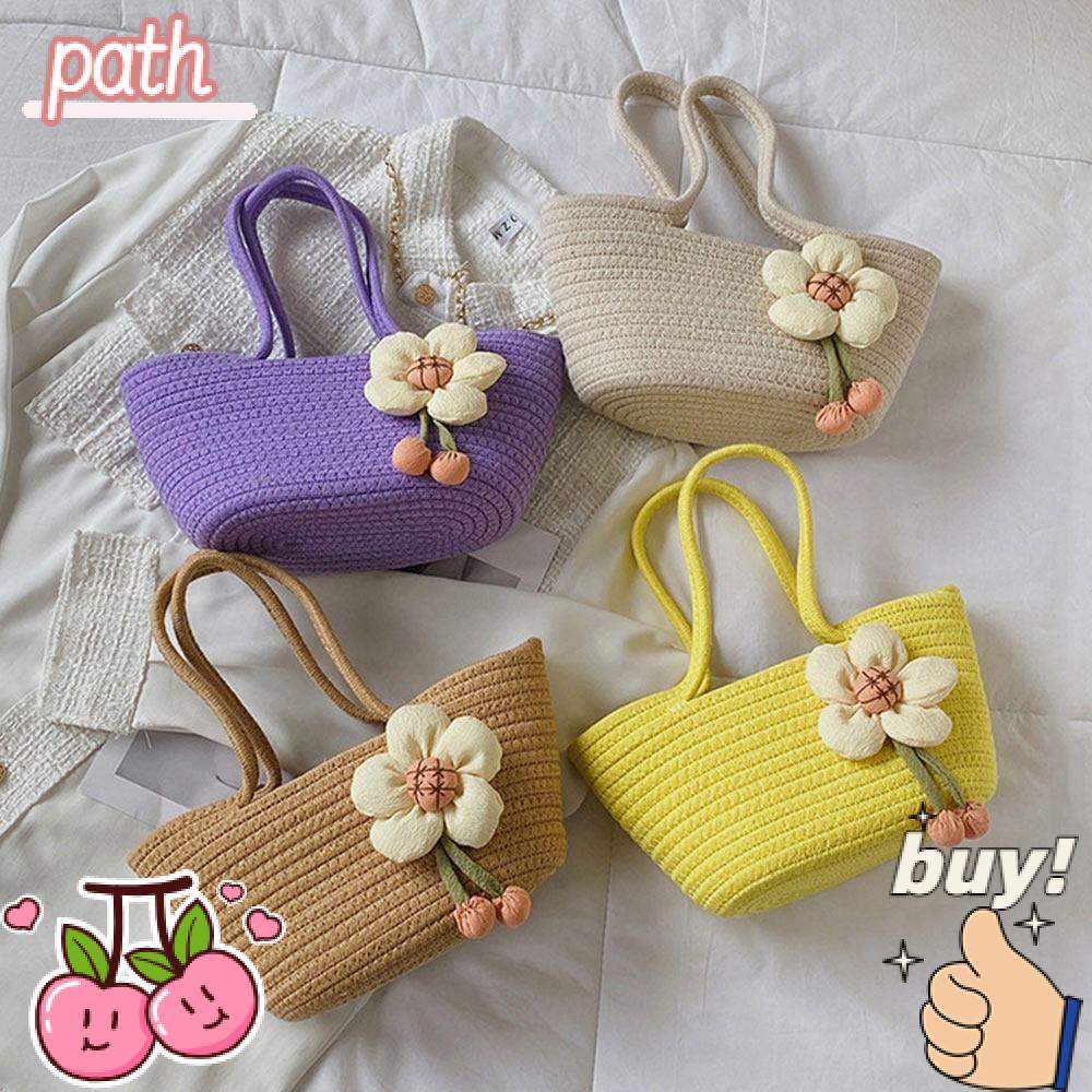 PATH Túi Cói Đính Hoa Thời Trang