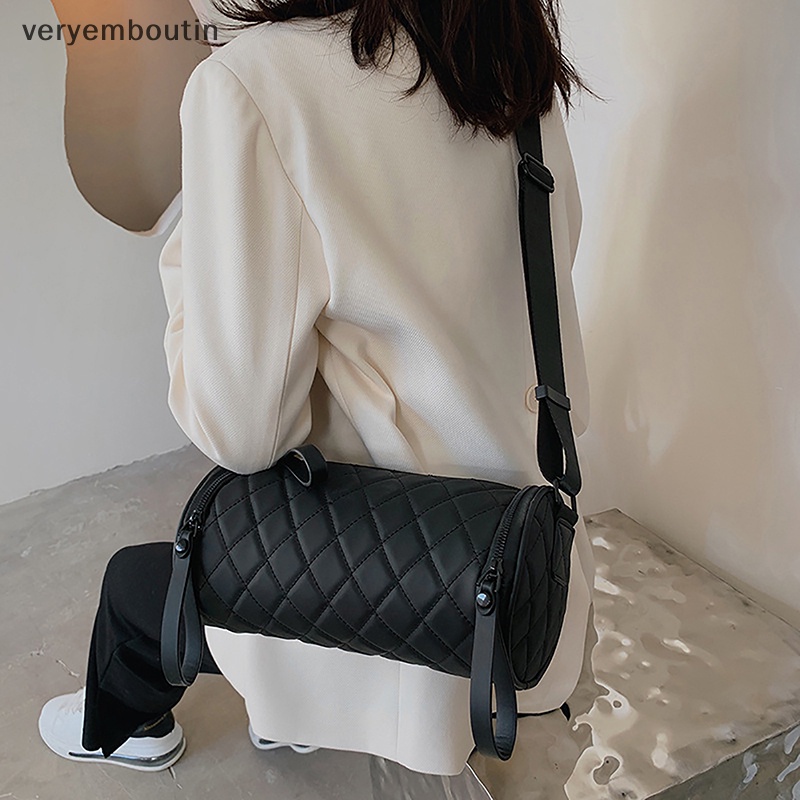 Túi Đeo Chéo Một Bên Vai Hình Trụ Thời Trang Hàn Quốc Cao Cấp Dành Cho Nam Nữ n