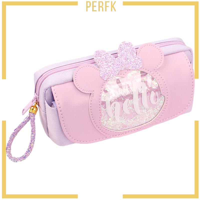 Túi Đựng Bút Chì Sức Chứa Lớn Có Khóa Kéo Dành Cho Học Sinh