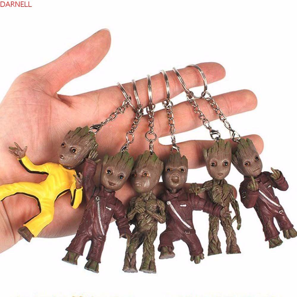 DARNELL Móc Khóa Hình Groot Mini Dễ Thương