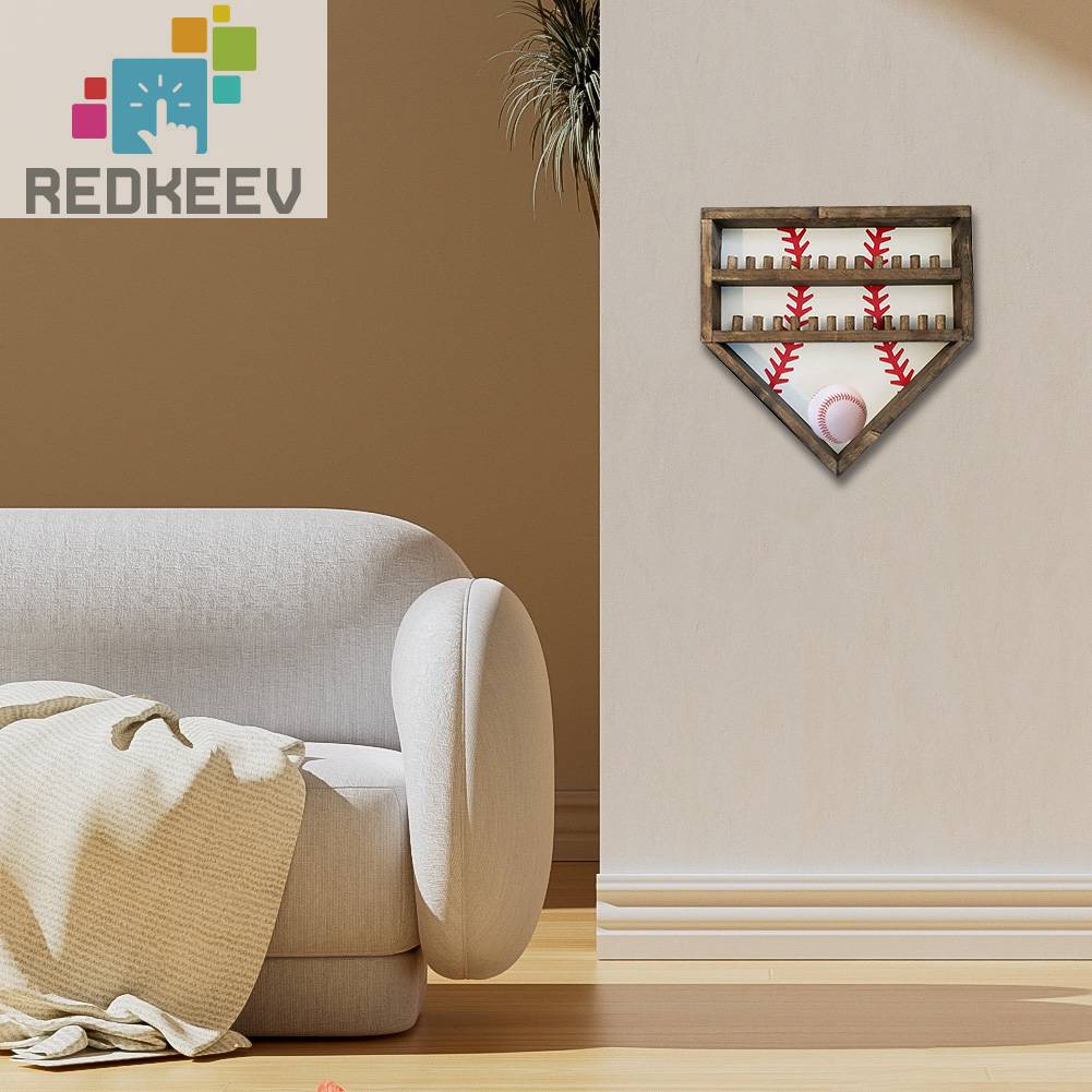 Giá Đỡ Bóng Chày Bằng Gỗ Gắn Tường Tiện Lợi Dành Cho Trẻ Em
