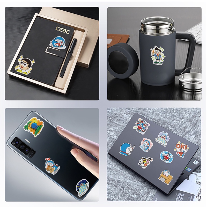 Bộ 40 Món Đồ Thời Trang Cá Tính ❉ Doraemon. Sticker Dán Trang Trí Nhật Ký Xinh Xắn ❉ Sticker Dán Trang Trí Nhật Ký, Sổ Tay, Ván Trượt