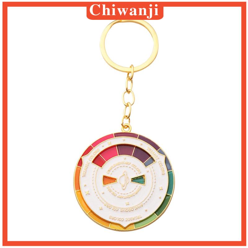 Móc Khóa Hình Bánh Xe Tráng Men 5cm Nhiều Màu Sắc Thời Trang