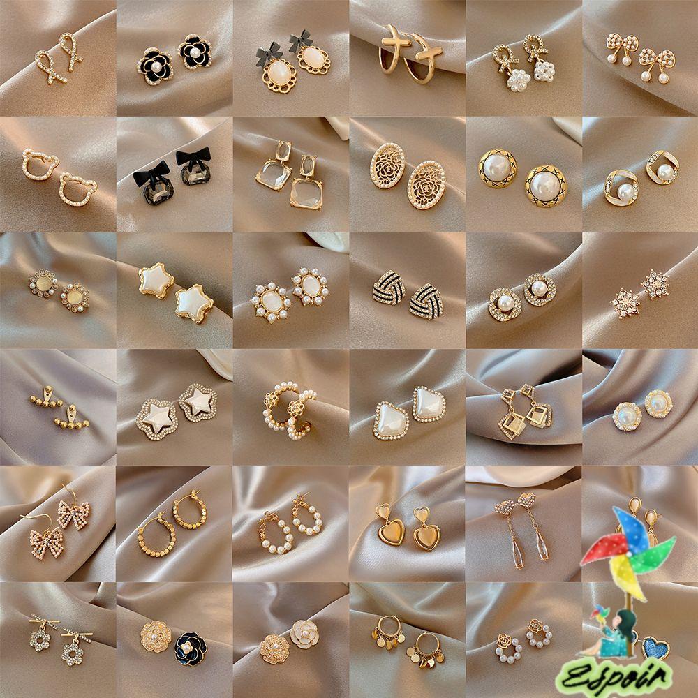 ESPO Bông Tai Đính Ngọc Trai Thời Trang Dành Cho Nữ