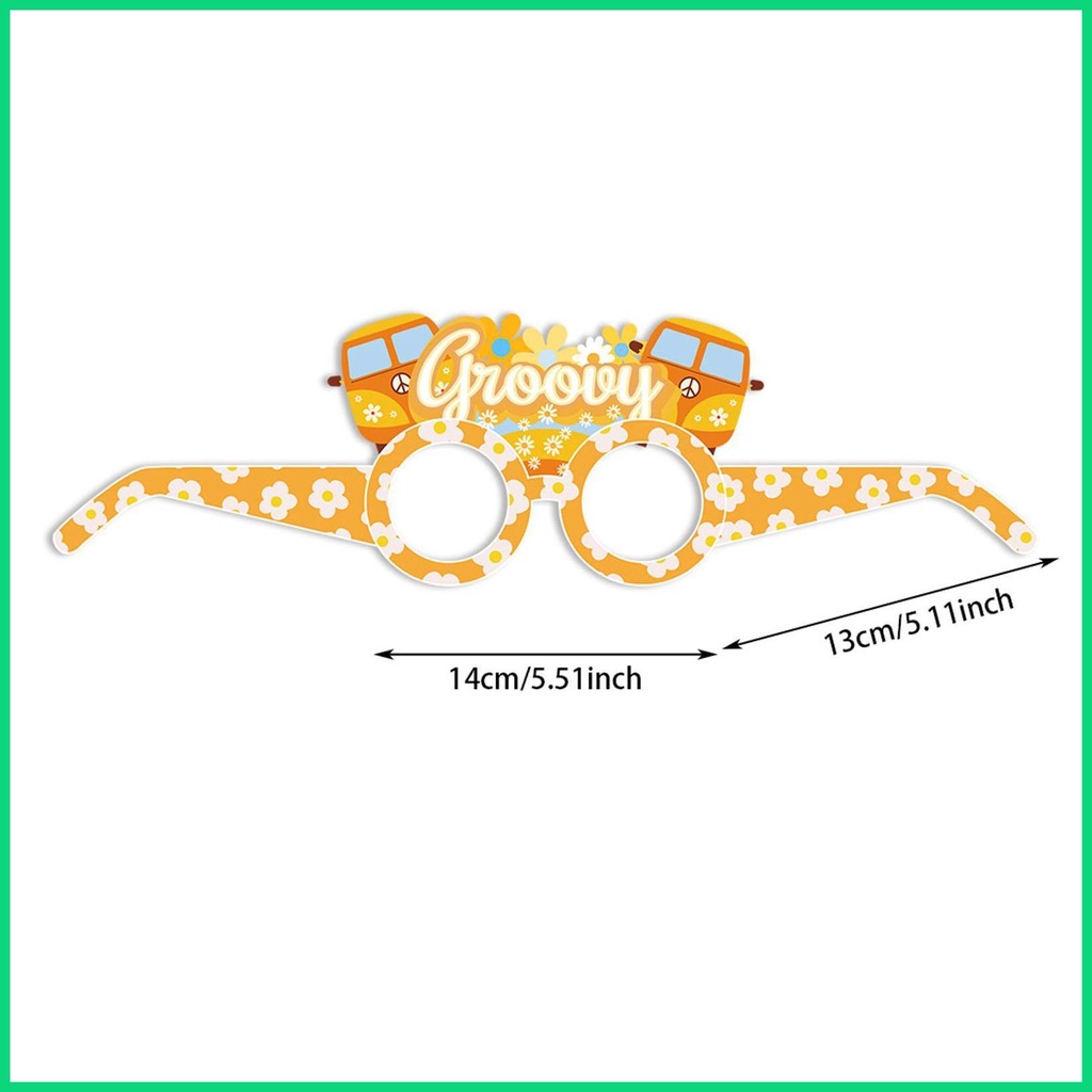 Set 6 Kính Mát 3D Phong Cách Hippie Vui Nhộn Cho Bé