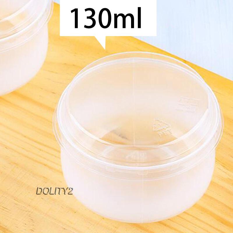 Set 50 Cốc Đựng Kem / Sữa Chua Trong Suốt Chịu Nhiệt Độ Cao DIY