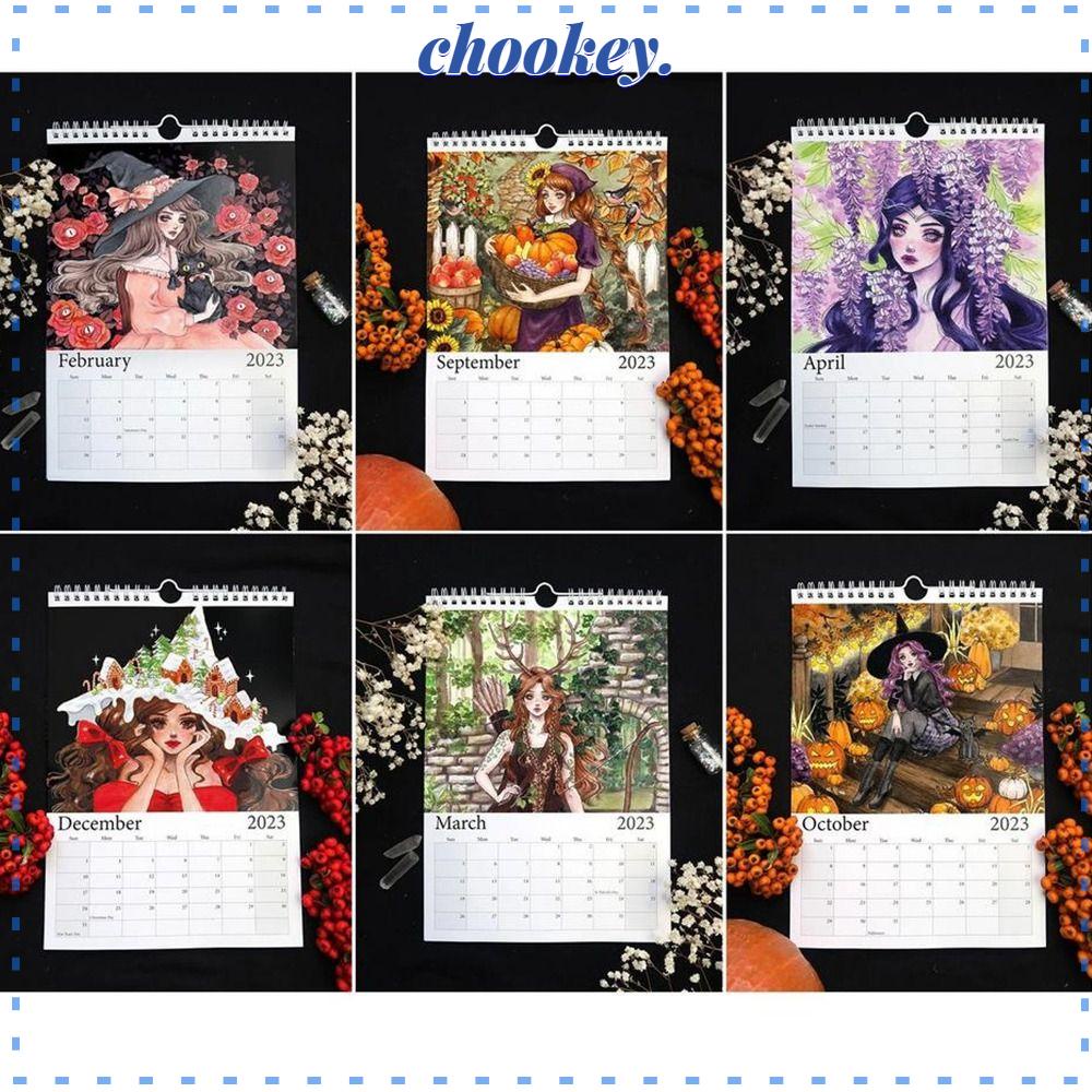 CHOOKEY Lịch Treo Tường Trang Trí Nghệ Thuật Cho Văn Phòng