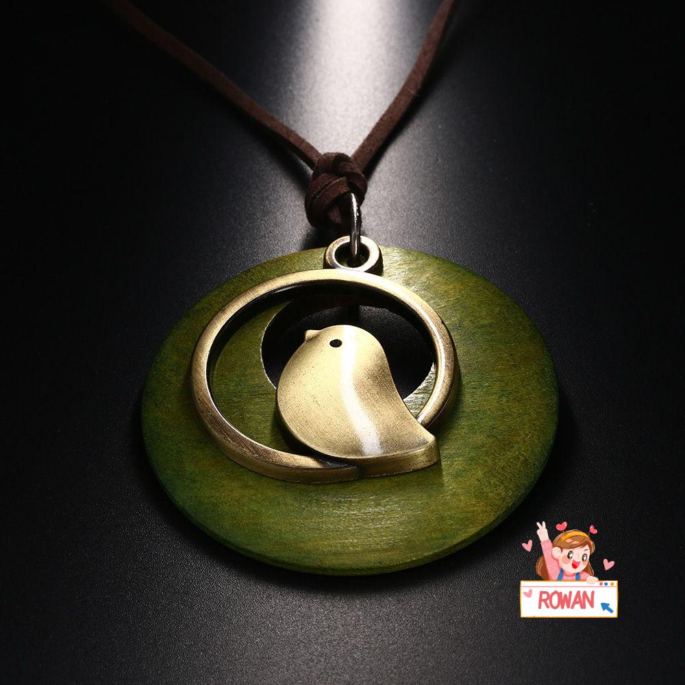 ROWANS Vòng cổ Mặt Chim Phong Cách Bohemian