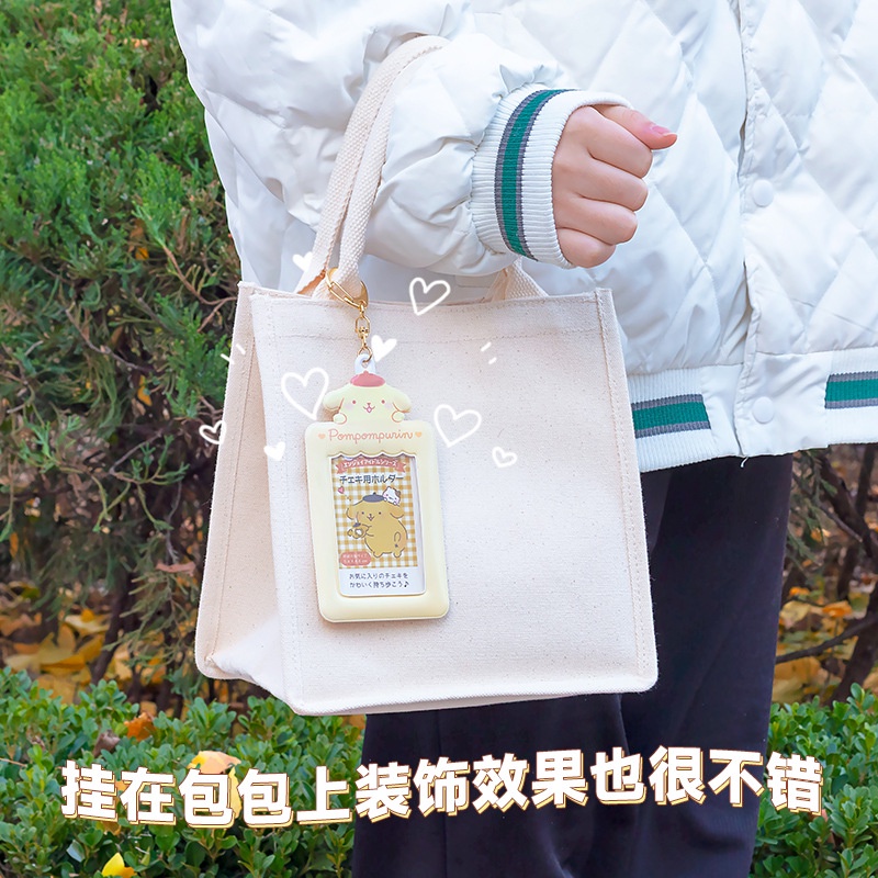 Kawaii sanrio photo card keychain phong cách kpop hello kitty cinnamoroll kuromi my melody card holder bag mặt dây chuyền quà tặng sinh viên