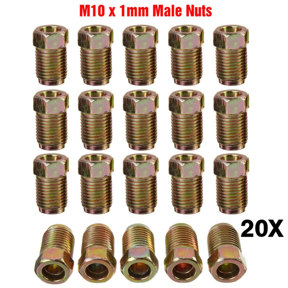 Bộ 20 Ống Nối Dây Phanh Xe Hơi 3 / 16 "Bằng Kẽm