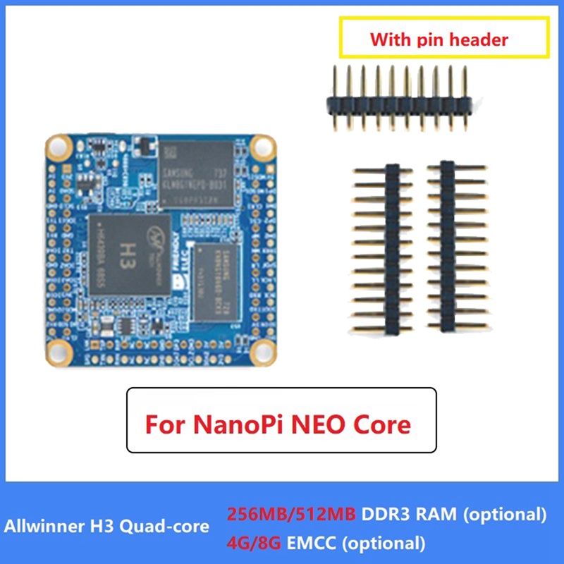 Bảng Mạch NanoPi 512MB DDR3 RAM + 8G Thay Thế Chuyên Dụng Cho NanoPi