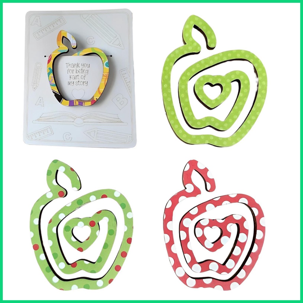 Bộ 4 Kẹp Giấy Đánh Dấu Trang Sách Chống Trượt Hình Trái Cây Hoạt Hình