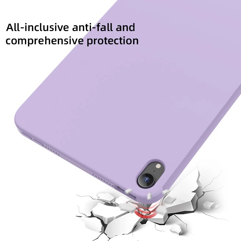 Ốp Máy Tính Bảng Silicon Dẻo Màu Trơn Cho Ipad Pro 11 12 9 '' 2020 2022 Air 5 / 4 Mini 6 10 2 7 / 8 / 9th