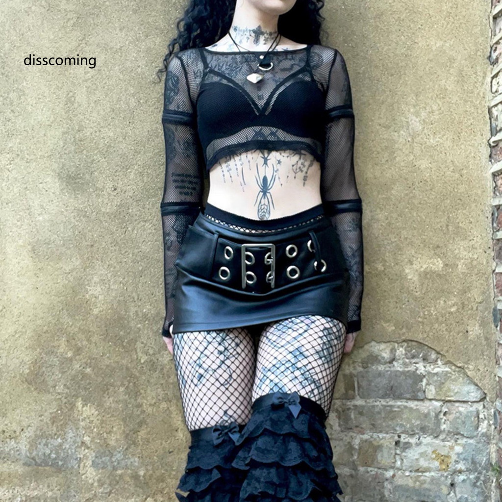 Áo Thun In Hình SL SL SL SL Thời Trang Cá Tính| Chân Váy Mini Phong Cách Gothic Thời Trang Đường Phố Cho Nữ