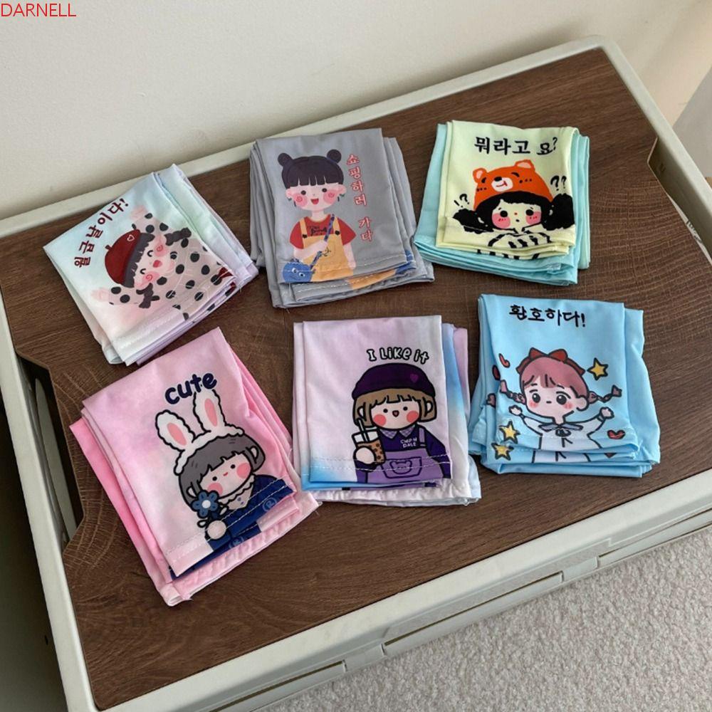 DARNELL Găng Tay Thoáng Khí Chống Tia UV Họa Tiết Hoạt Hình Dễ Thương Cho Bé Gái