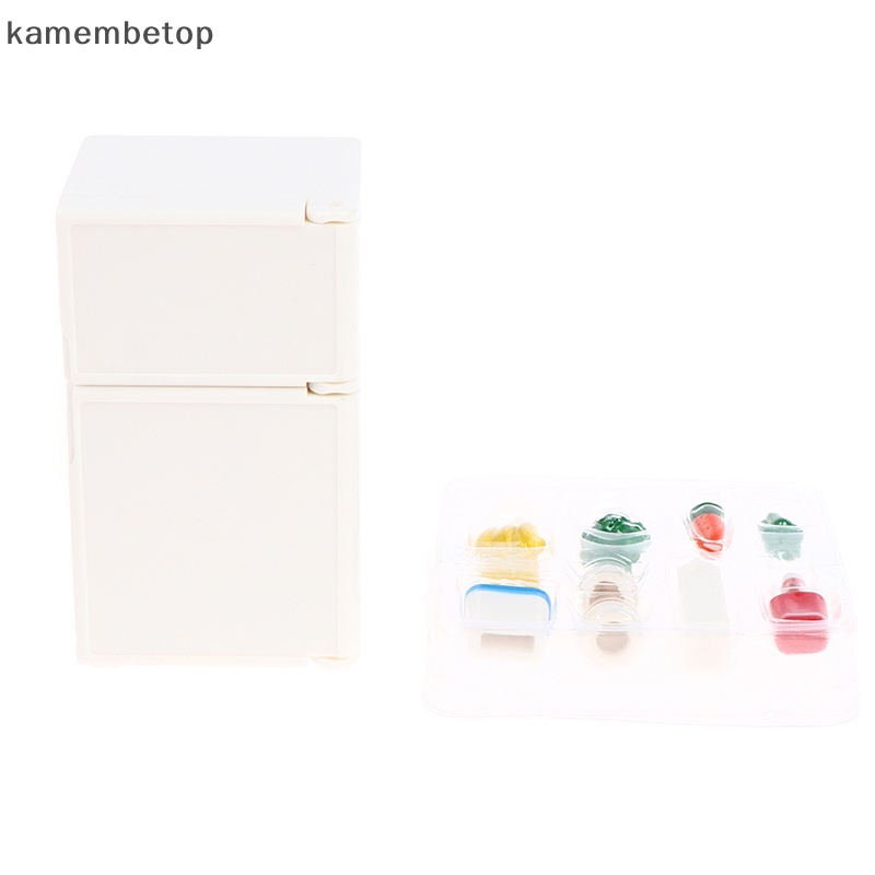 Set 16 Mô Hình Tủ Lạnh Trang Trí Nhà Búp Bê Tỉ Lệ 1: 12