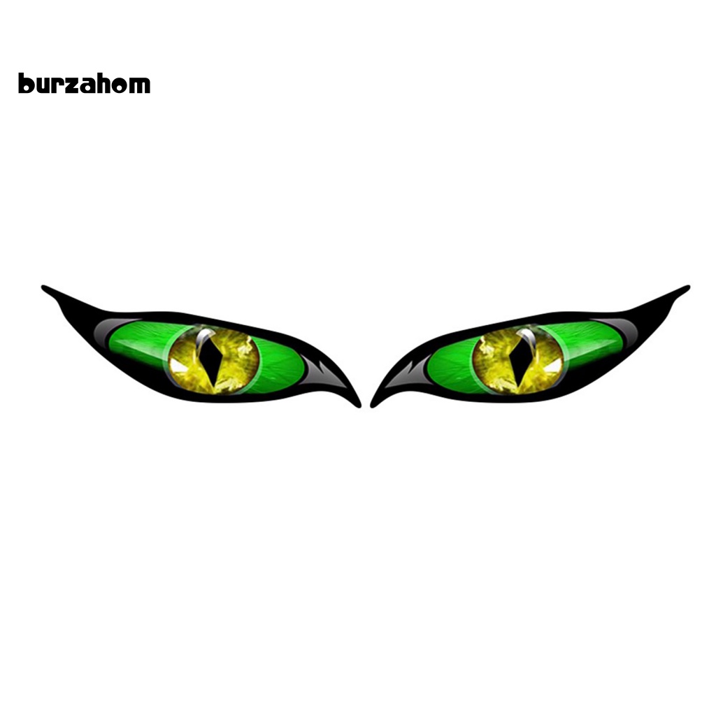 Set 2 Miếng Dán Phản Quang Chống Nắng Hình Đôi Mắt Quỷ Vui Nhộn Dành Cho Xe Hơi